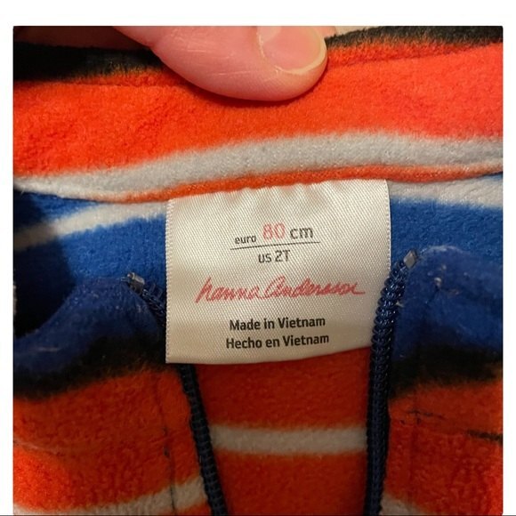 Hanna Andersson Quarter Zip Unisex Fleece Jacket Size 2T - Picture 4 of 4
